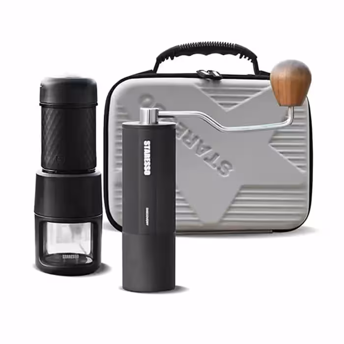 ست اسپرسوساز دستی و آسیاب قهوه STARESSO SP200   D6