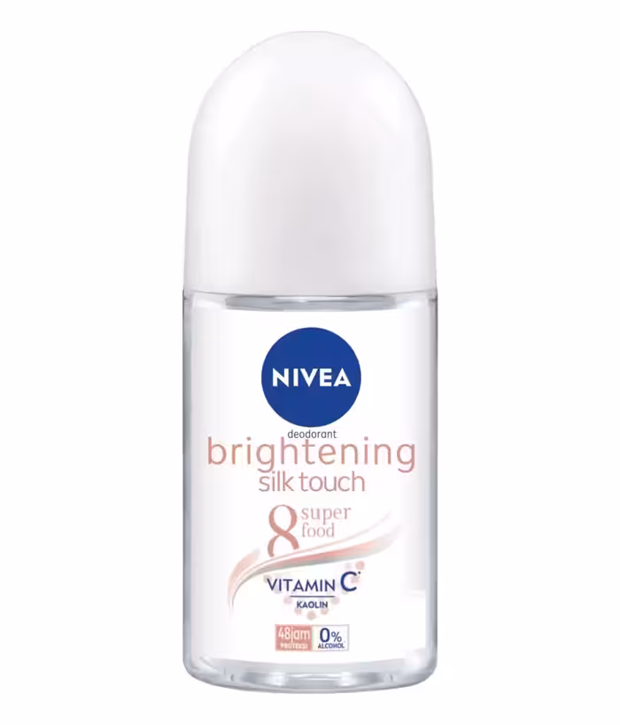 مام رول زنانه نیوآ Nivea مدل Brightening Silk Touch نرم کننده پوست حجم 50 میل