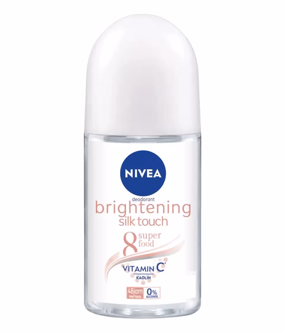 مام رول زنانه نیوآ Nivea مدل Brightening Silk Touch نرم کننده پوست حجم 50 میل