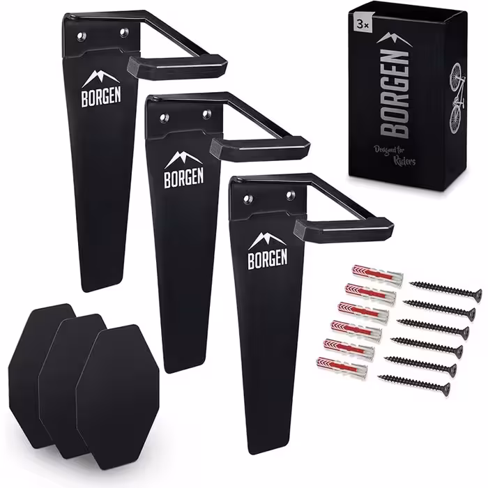 پک سه عددی پایه دیواری دوچرخه عمودی Borgen