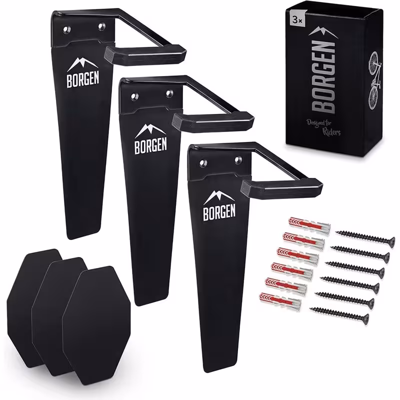 پک سه عددی پایه دیواری دوچرخه عمودی Borgen