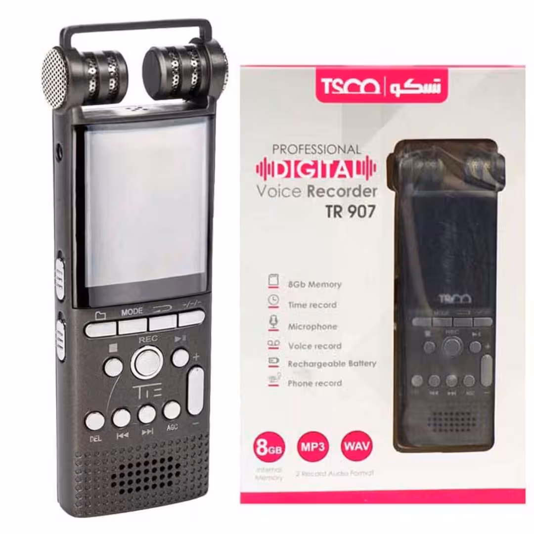 رکوردر TSCO TR 907
TSCO TR907 professional digital voice recorder