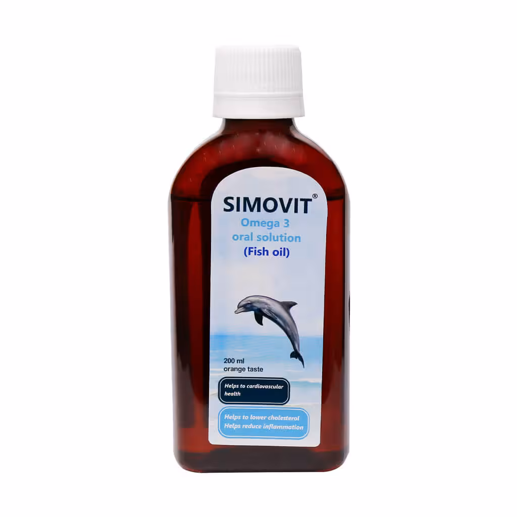 شربت سیموویت محلول خوراکی امگا 3 200 میلی لیتر سیمرغ دارو عطار Simorgh Darou Attar