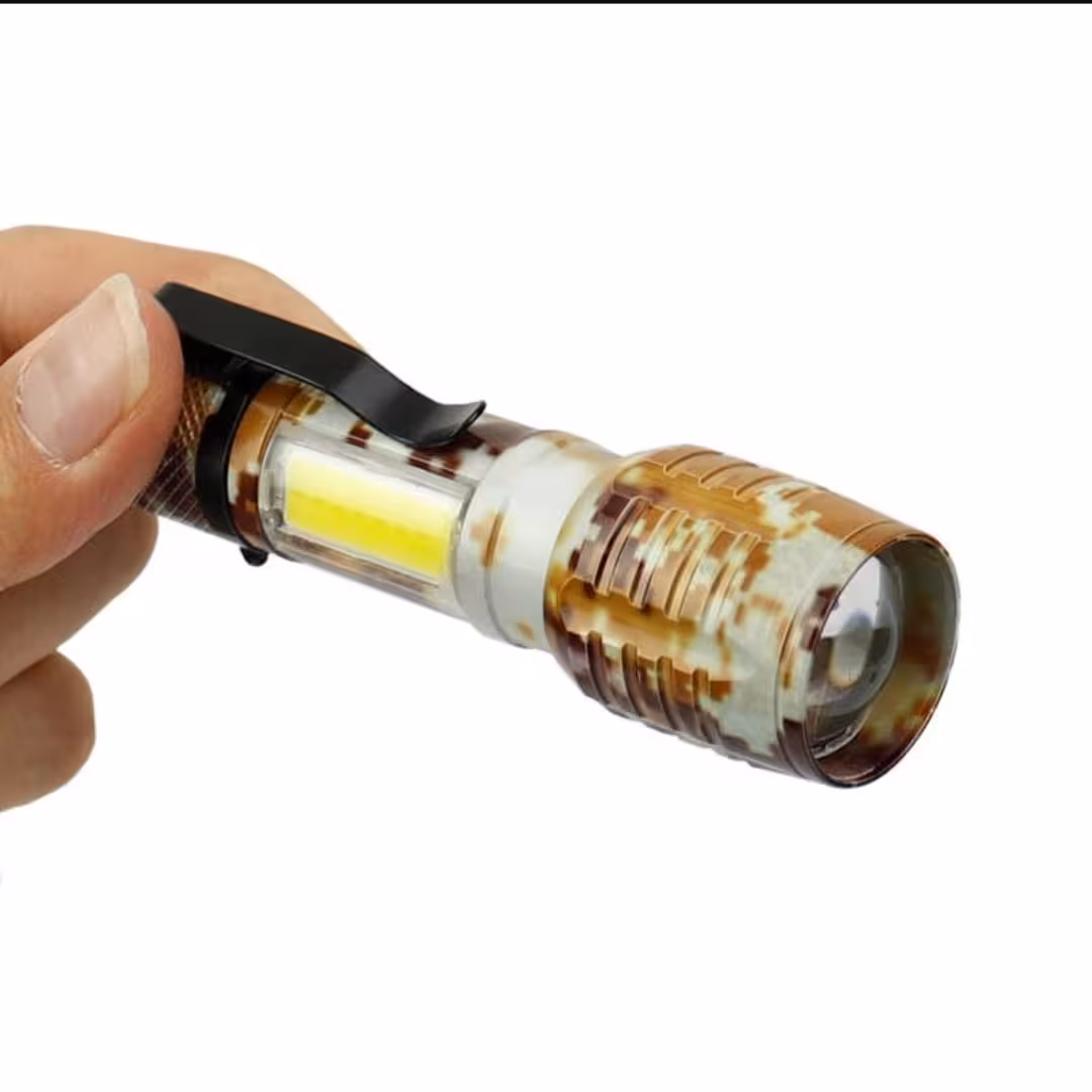 چراغ قوه پلیسی چریکی ، LED،COB شارژی