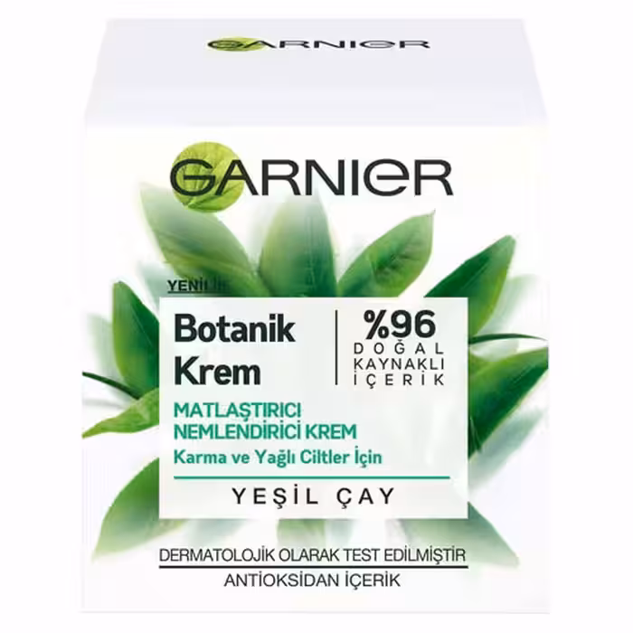 مرطوب کننده پوست چرب و مختلط گارنیه حاوی عصاره چای سبز