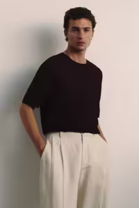 تی شرت مردانه لباس بافتنی T SHIRT SLIM FIT H&M