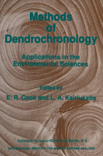 خرید و دانلود نسخه کامل کتاب Methods of Dendrochronology: Applications in the Environmental Sciences