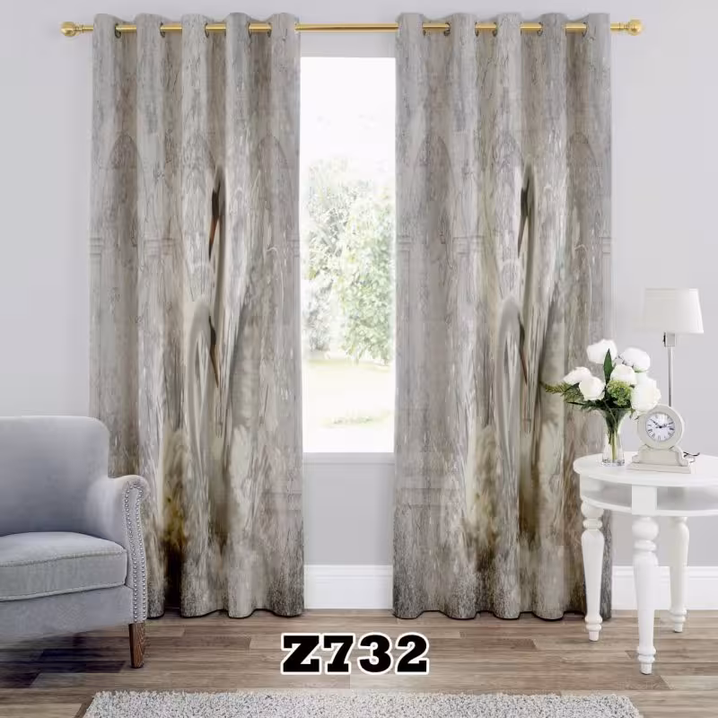 پرده سه بعدی طرح قو