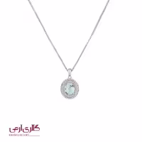 گردنبند نقره فیروزه نیشابوری اصل ES_8994