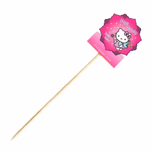 تاپر (سیخ چوبی) تم تولد کیتی