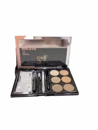 پالت آرایش ابرو 6 رنگ پودری حرفه ای به همراه شابلون برند brows