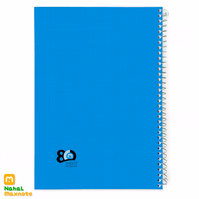 دفتر 80 برگ سیمی تک رنگ کد 9823.طرح 7