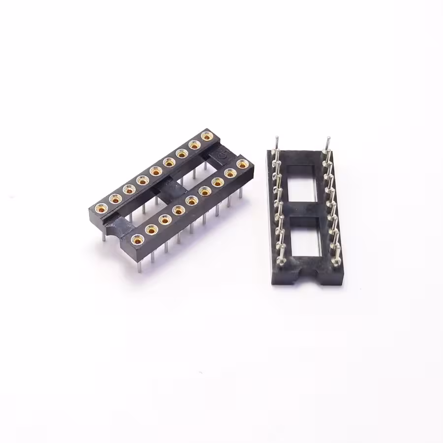 سوکت نظامی 18 پایه .DIP18 IC Socket