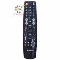 کنترل تلویزیون ایکس ویژن تخم مرغی تک نوشته