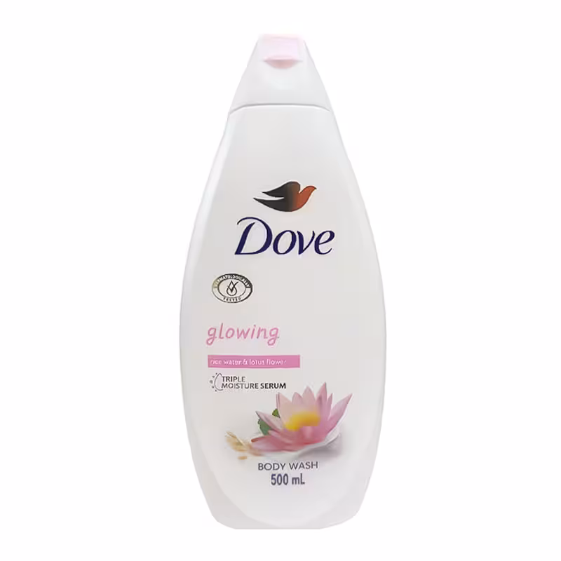 شامپو بدن مرطوب‌کننده داو Dove مدل Glowing حجم 500ml