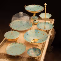 ست پذیرایی برنجی میناکاری کد 431