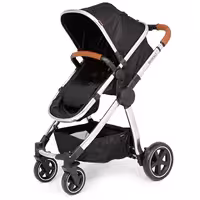 سرویس کالسکه دو‌تکه ببکو Bebeko کروم و مشکی مدل Diamond