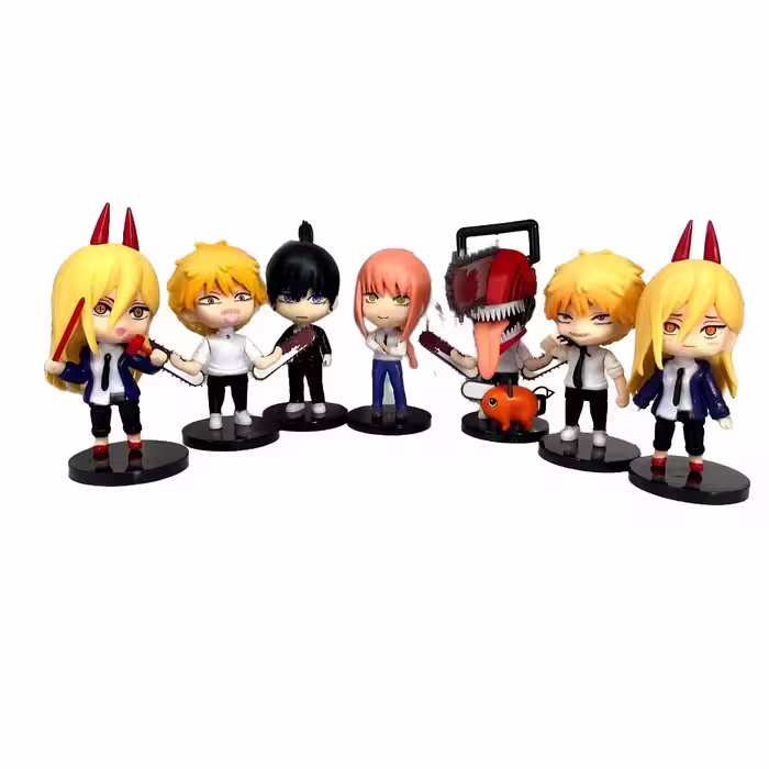 فیگور مرد اره ای Chainsaw Man مجموعه 7 عددی