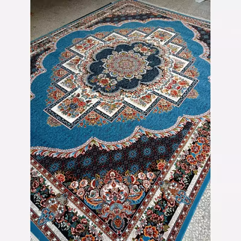 فرش ماشینی کاشان500شانه ورژن طرح پناه دودی9متری(باارسال رایگان)