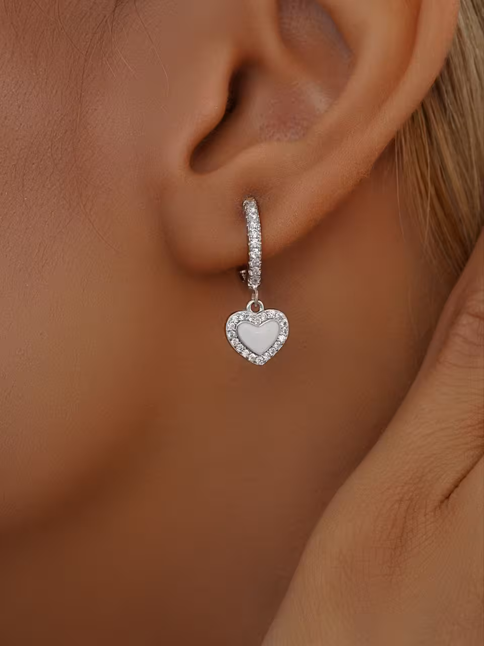 گوشواره نقره وارداتی کد 030