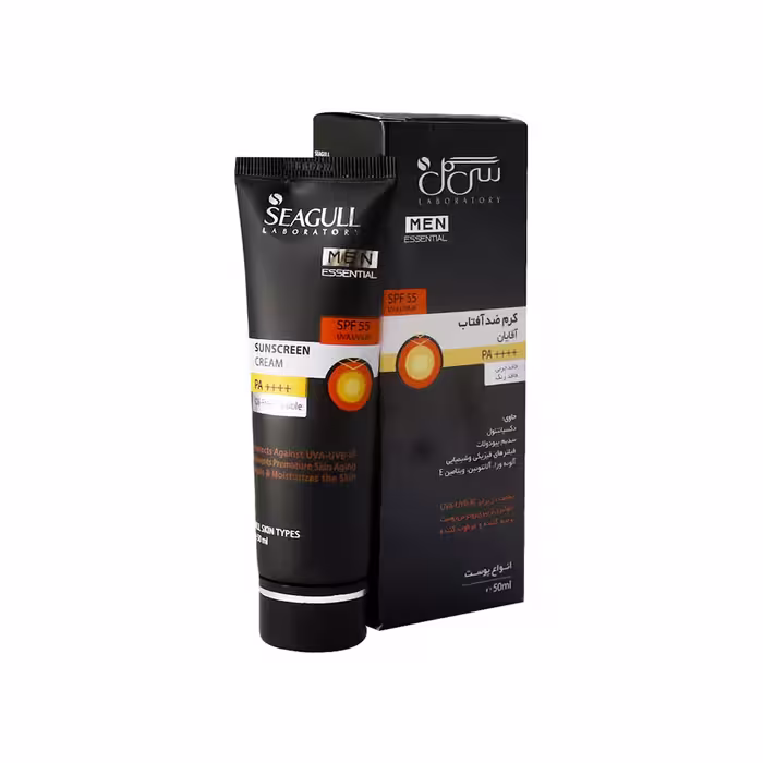 کرم ضد آفتاب آقایان  SPF55 مناسب انواع پوست حجم 50 میلی لیتر سی گل