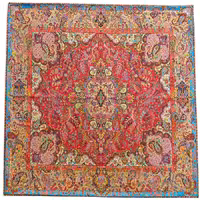 رومیزی مربع ترمه ابریشم کد TRM177