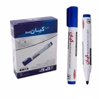 ماژیک وایت برد کیان سر گرد رنگ آبی بسته 12 عددی