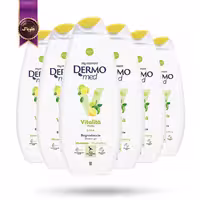 6 عدد ژل حمام درمومد Dermomed مدل رایحه‌ نشاط‌آور با عصاره لیمو Vitalita Lime حجم 600 میلی لیتر (اورجینال)