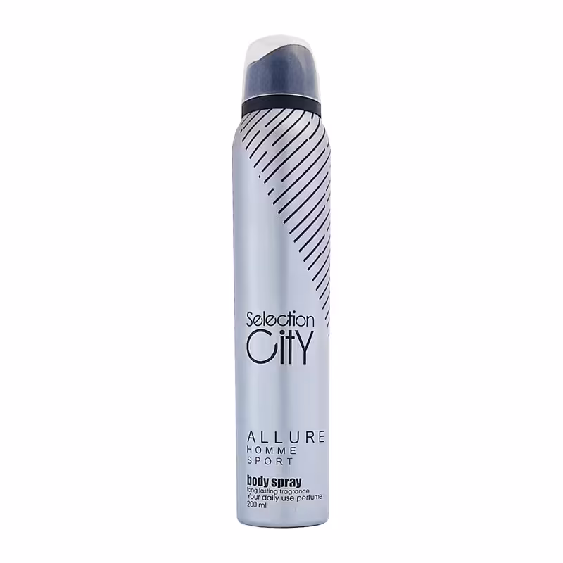 اسپری بدن مردانه سلکشن سیتی مدل allure homme حجم 200 میلی لیتر