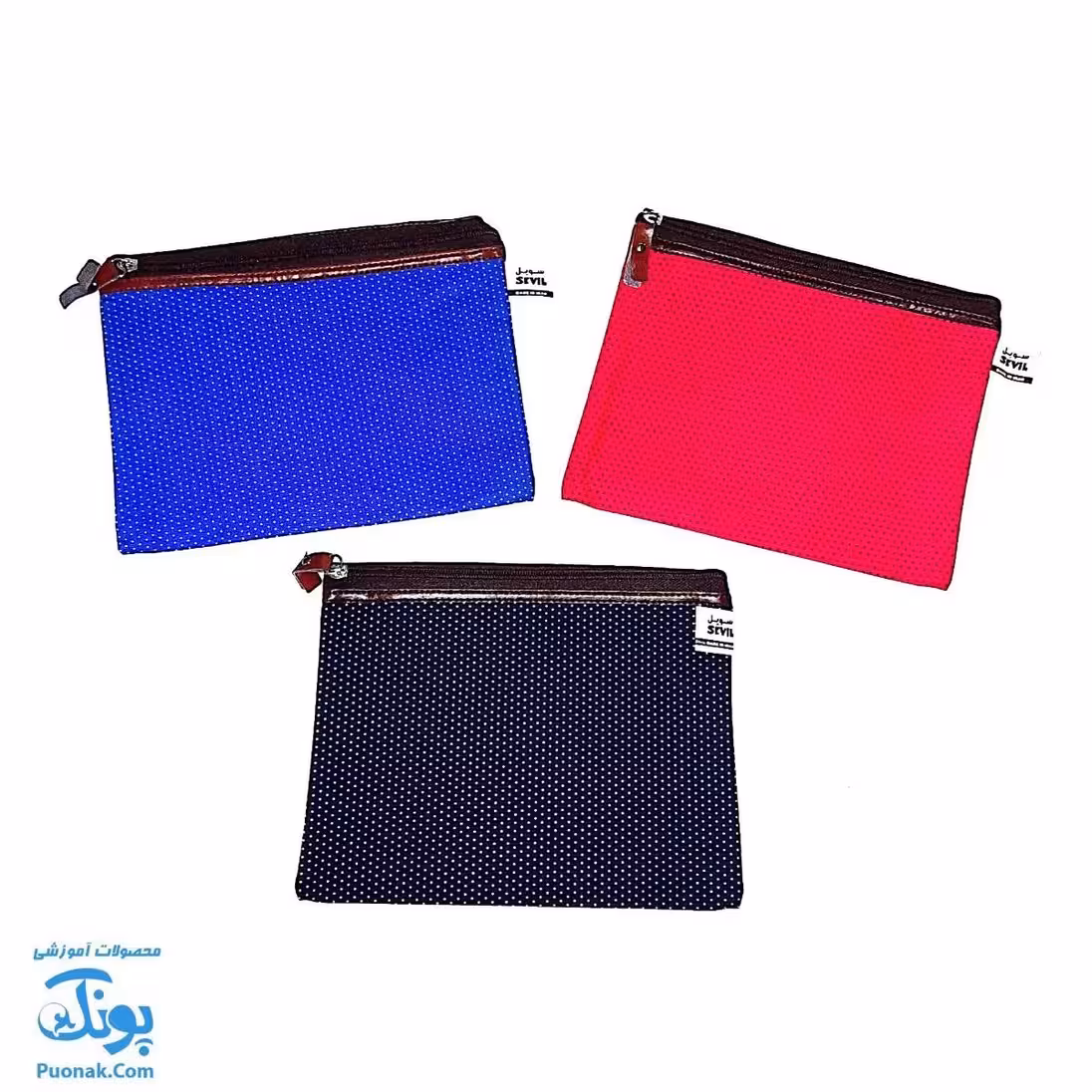 کیسه ریاضی مخمل زیپ دار 23*18 مدل سویل
