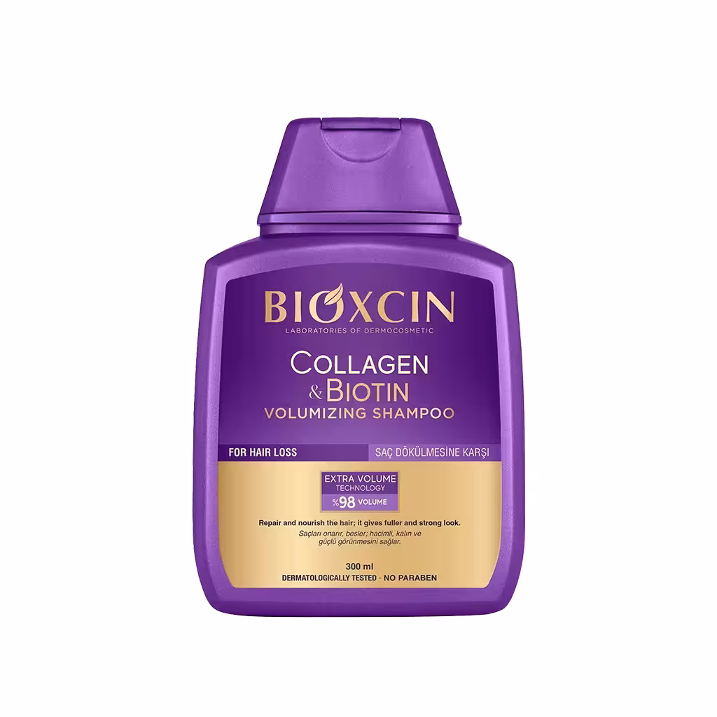 شامپو بیوکسین کلاژن و بیوتین ضد ریزش و حجمدهنده Bioxin Collagen & Biotin Volumizing Shampoo