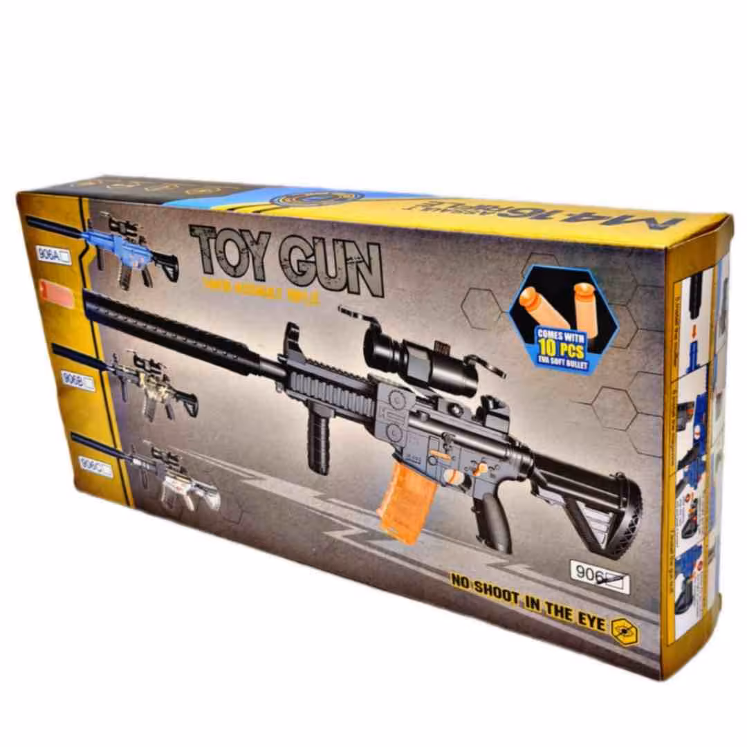 تفنگ تیر پرتابی شارژی خشابدار 906 کد 2158 خارجی 00