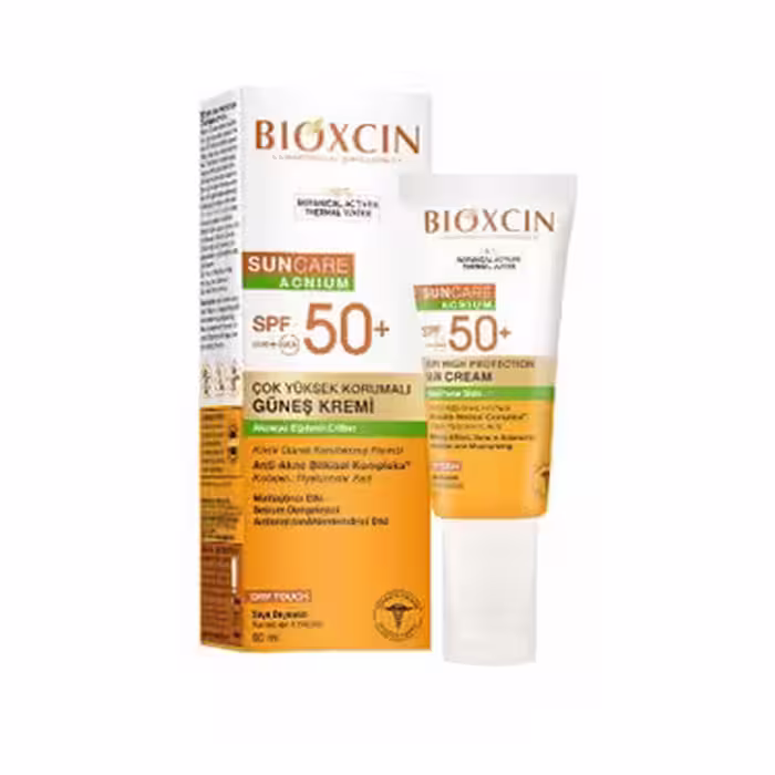 کرم ضدآفتاب ترکیه ای بیوکسین سان کِر Bioxcin Sun Care SPF 50 Sunscreen for Uneven Skin Types مخصوص پوست‌های ناهموار 50 میل