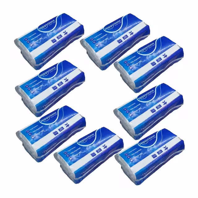 دستمال کاغذی اقتصادی هپی هوم 500 برگی بسته 8 عددی