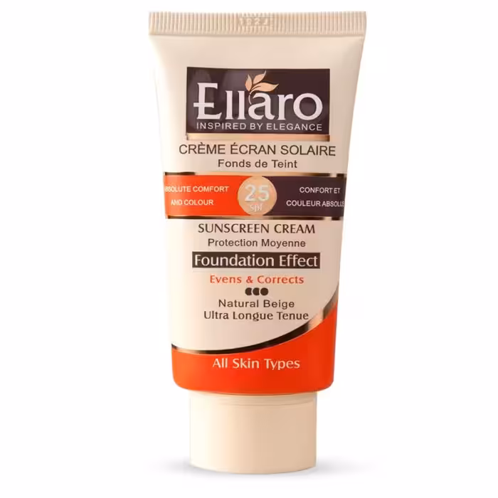 کرم ضد آفتاب الارو SPF25 مناسب انواع پوست رنگ بژ طبیعی _حجم 40 میلی لیتر