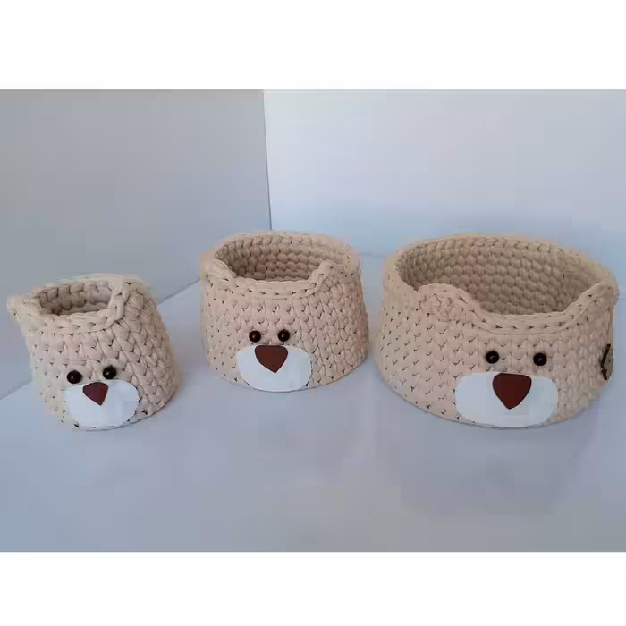 ارگانایزر کودک طرح خرس مدل تریکو کد BEAR-02 ( 3 عددی)