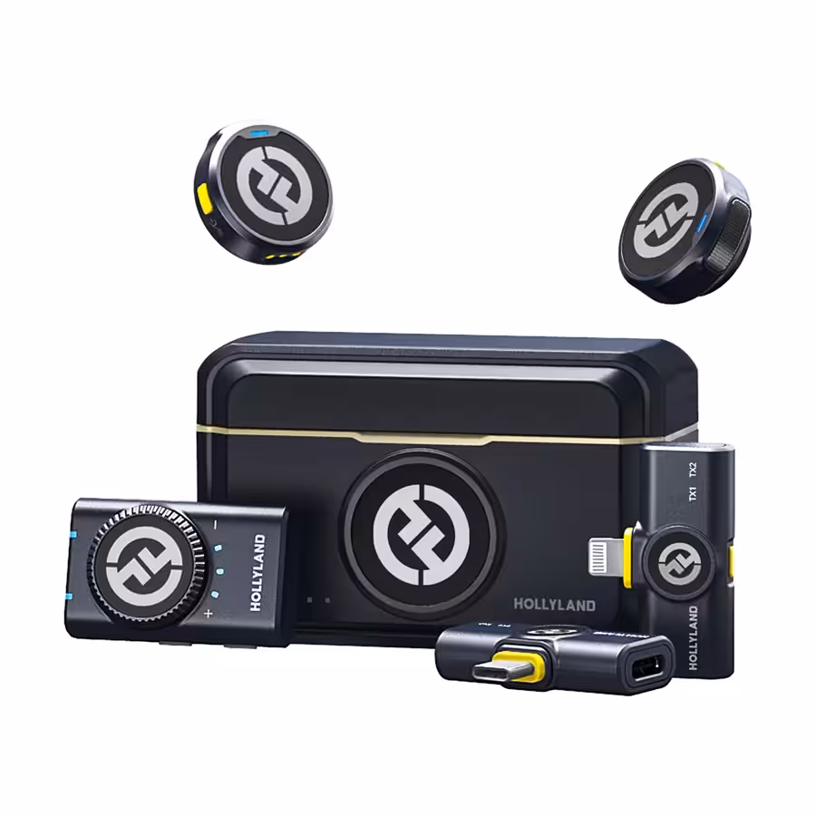 میکروفون یقه‌ای بی سیم هالی لند مدل LARK M2 COMBO