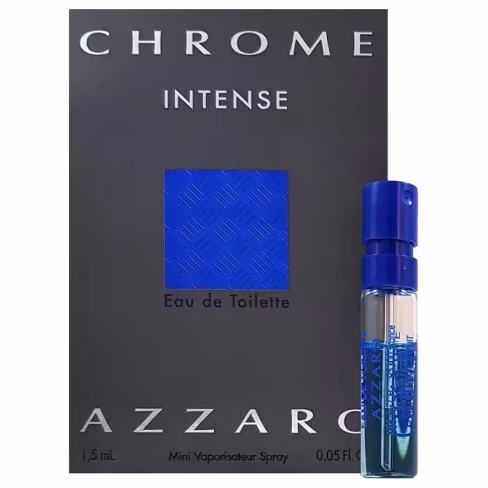 Sample Azzaro CHROME INTENSE Eau de Toilette For Men 1.5ml