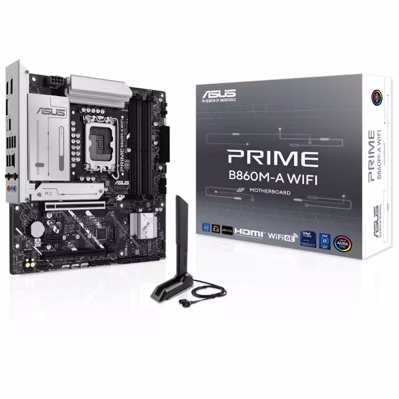 مادربرد ایسوس مدل Prime B860M-A WIFI DDR5 با سوکت پردازنده LGA1851