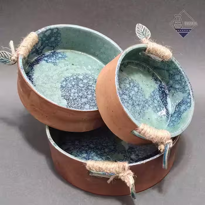 ست کاسه سه عددی برگ طرح سه
