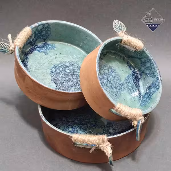 ست کاسه سه عددی برگ طرح سه