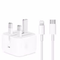 شارژر دیواری 25 وات مدل 25 - w به همراه کابل لایتنینگ | کالا مکس