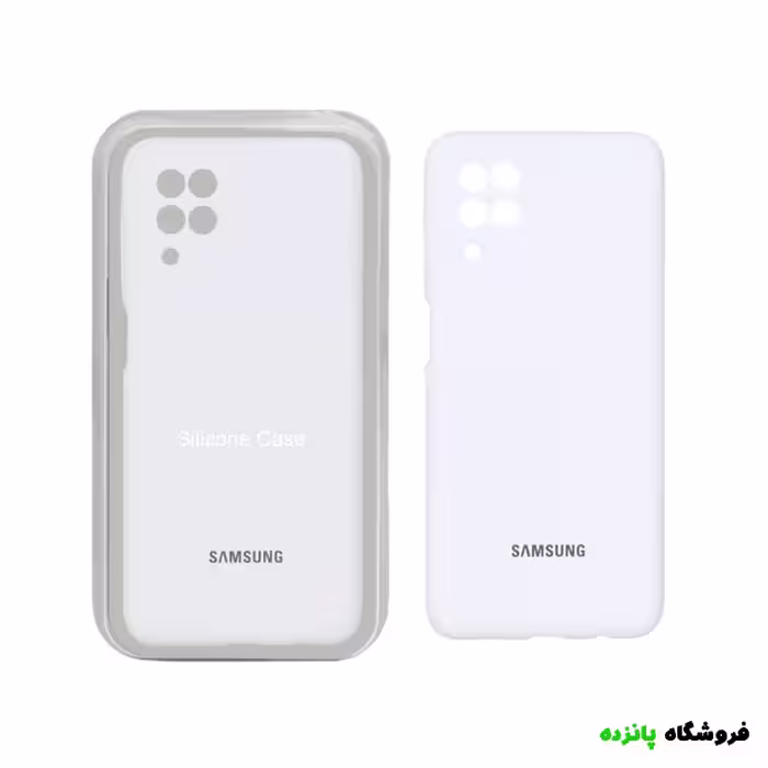قاب سیلیکونی پاک کنی اورجینال Galaxy A12 – سفید