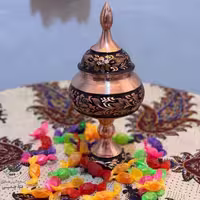 شکلات خوری مسی الماس تراش 25 سانتی