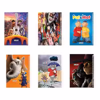 دفتر مشق 50 برگ تیما مدل حاشیه دار مجموعه 6 عددی | چاوه