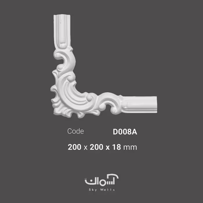 گل گوشه و ابزار قاب بندی نئو کلاسیک