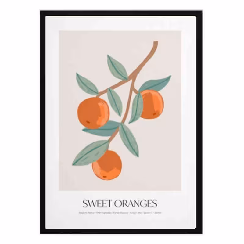 تابلو مدل Orange fruit کد 248901718 | دنیای قاب