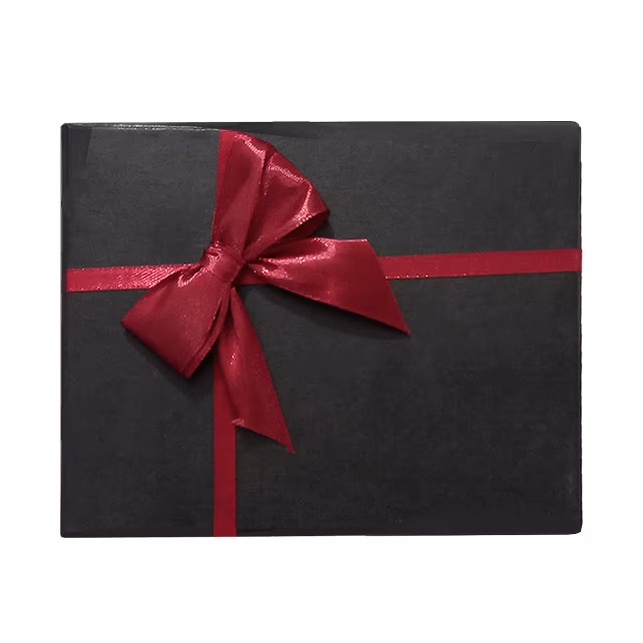 جعبه هدیه مقوایی مستطیل مدل ربان زرشکی سایز 9