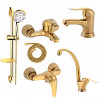 ست شیرآلات شادان مدل ZM-GL مجموعه 6 عددی