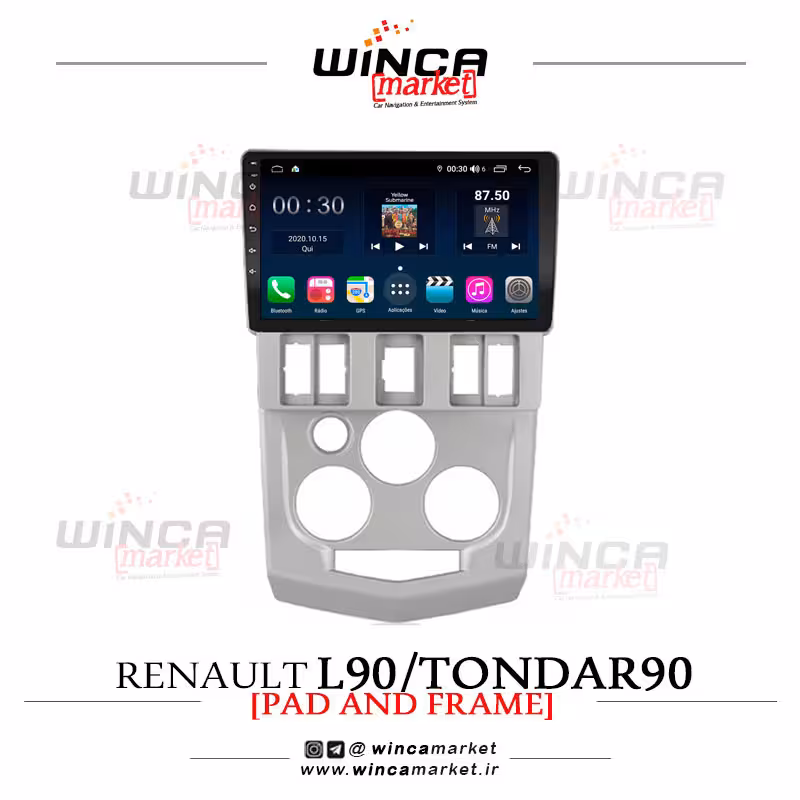 مانیتور اندروید رنو ال 90 تندر برند وینکا WINCA سری S500 پلاس مدل H855